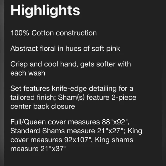 50%OFF‼️Kenneth Cole NY Lexington Floral Luxury Bedding 3pc duvet set Full QUEEN - Picture 10 of 15